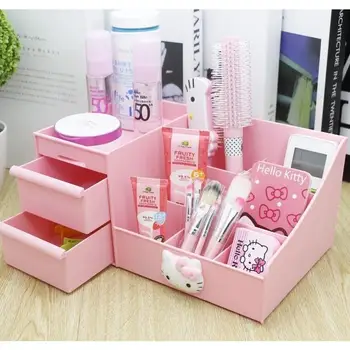 Hello Kitty Je Plastični Plastična Kutija Za Pohranu Europska Princeza Slatka Djevojka Srce Nakit, Toaletni Stol Mali Luksuzni Dom
