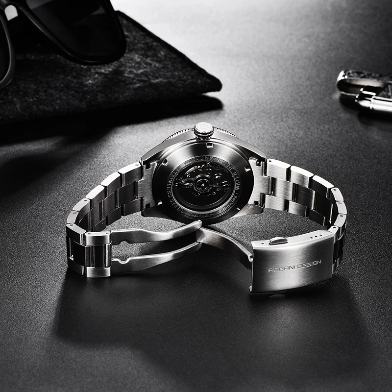Dizajner satova i PAGANI Za muškarce 2020 Luksuzni Poslovni Sportske Mehanički ručni sat Marke mens Automatski Vodootporan od Nehrđajućeg čelika Slika  1