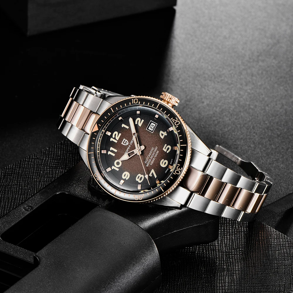 Dizajner satova i PAGANI Za muškarce 2020 Luksuzni Poslovni Sportske Mehanički ručni sat Marke mens Automatski Vodootporan od Nehrđajućeg čelika Slika  5