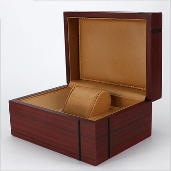 Visokokvalitetna drvena kutija za satove, kutija za narukvice s jastukom od кожзаменителя