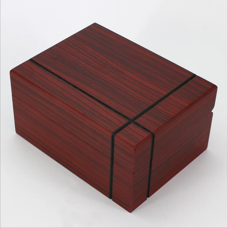 Visokokvalitetna drvena kutija za satove, kutija za narukvice s jastukom od кожзаменителя Slika  1