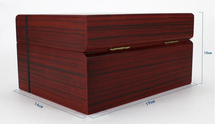 Visokokvalitetna drvena kutija za satove, kutija za narukvice s jastukom od кожзаменителя Slika  3