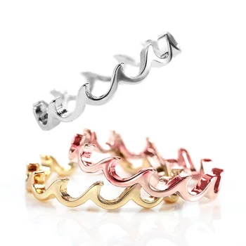 Huitan Mondeno val Prsten Za žene Uglađeni Dizajn Prsten na prst Za nakit Carrer Sladak Poklon Za curu Дропшиппинг