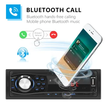 KEBIDUMEI Auto Radio Audio 1din Bluetooth Stereo MP3 player, FM prijemnik 45 W 4 S Daljinskim upravljačem AUX/USB/TF Kartica U Paketu s ploče s instrumentima