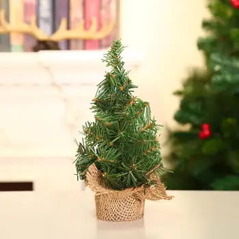 1pc Mini Božićno Drvce Mali Drveni Pine Igla Stablo Stolne Dekoracije Навидад Božićne Dekoracije Božićno Drvce
