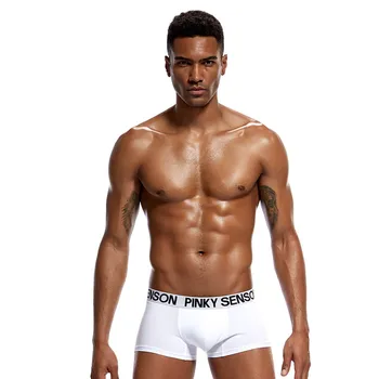 2018 Brand PINKY SENSON seksualno muško donje rublje boks kratke hlače peder penis torbica pidžama gaćice muški modni donje rublje ravnici boksači