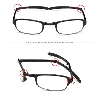 +1,5 2,0 2,5 Sklopivi Naočale za čitanje Žene Muškarci Ultra Prijenosni Mini-Naočale za dalekovidnost Metalni Presbyopia s диоптриями plus