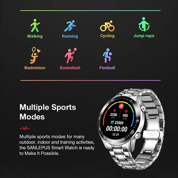 LIGE Gospodo Pametni Sat Full Touch Sportske Fitness tracker Sat Puls, Krvni Tlak, Vrijeme IP68 Vodootporan Za Android i IOS
