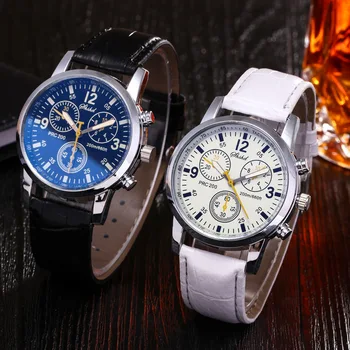 Modni kožne muške sat Blue Ray Watch Gospodo 2019 Mens Najbolji brand luksuznih Mens relogio masculino reloj hombre