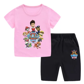 2 kom. Patrole Kandži Anime za dječake Sportska odjeća Odijelo Ljetna Nova majica kratkih rukava Dječje majica i Šorc + t-shirt Dječji pamuk poklon
