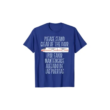 Sigurnost Monorail Molim Vas, Držite Se Podalje Od Vrata Grafički T-Shirt Ženska 2021 Ljetna Majica Kratkih Rukava Harajuku Košulja Plus Veličina Majice