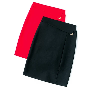 Ljetne crne uske suknje Za žene 2021 Funky visokim strukom seksi mini-suknja-olovka Korejski tanka elegantna suknja-olovka za ured Y2k XXL