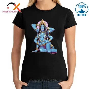 Osvježavajuća ljetna majica sa 3D ispis Indijska Boginja Smrti Hinduistički Bog Kali Ma Hombre pamuk Ženska t-shirt Plus Size XL Tees