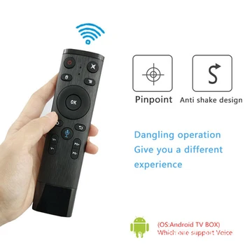Q5 Glasovno Upravljanje Гироскопическая Zračni Miš Sa Mikrofonom 3-Os Žiro Daljinski Upravljač Za Android Smart TV Box