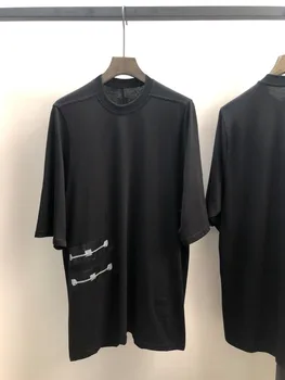 Owen Sic Muška majica pamuk Muška odjeća u gotičkom stilu Vrhovima Tees Ljetnim Hip - hop ženske majice Crni t-shirt Veličina XL