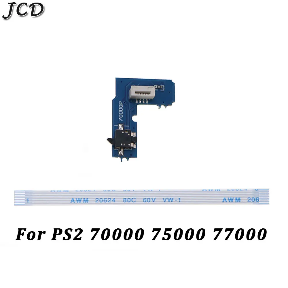JCD Napajanje uključeno isključeno Prekidač Reset kartice sa 8-pinskim fleksibilna Traka Kabel za Sony PS2 SCPH 70000 75000 77000 90000 Slika  0