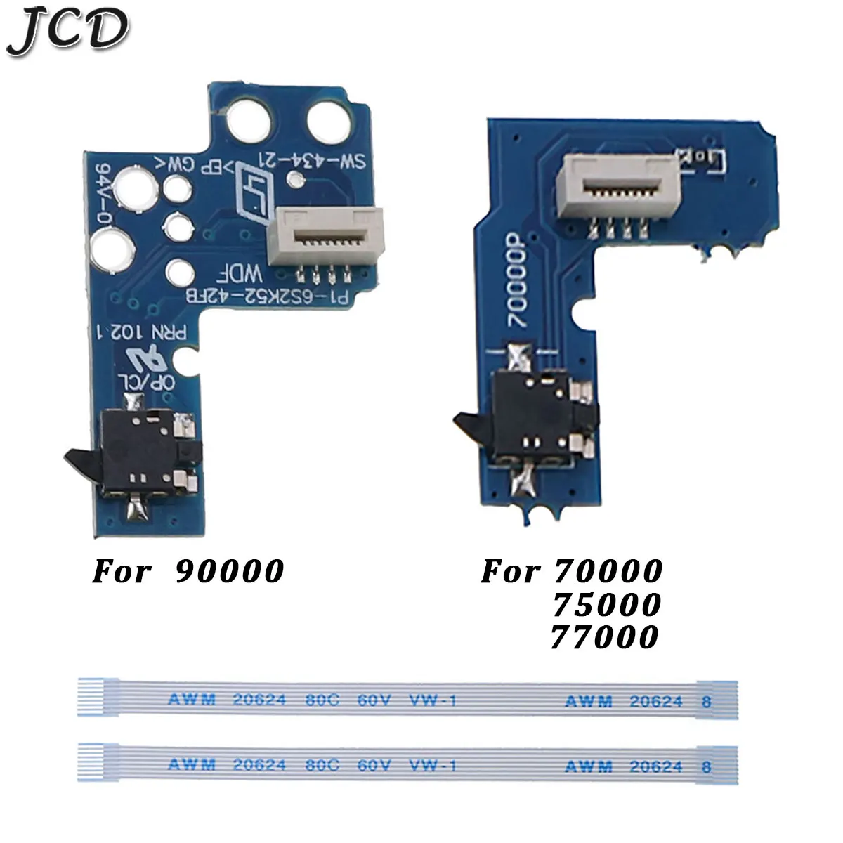 JCD Napajanje uključeno isključeno Prekidač Reset kartice sa 8-pinskim fleksibilna Traka Kabel za Sony PS2 SCPH 70000 75000 77000 90000 Slika  2