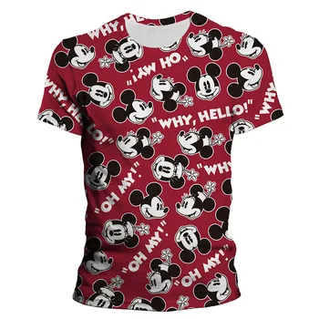Disney kleidung 2021 Neue muškarci žene Зоммер 3D Print Mickey Mouse Klasicni Ms Kurzarm t-shirt Majica Lssig lustige Dječje majice