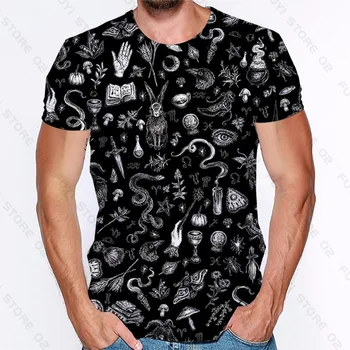 Strašno je lubanja Halloween 3d Muška majica s 3D ispis za mlade Ulica muška odjeća za dječake Ljetne majice Cool majice sa kratkim rukavima
