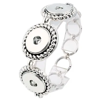 3 zasun moda 18 mm metalni gumb gumb sat narukvica ženski ženski nakit DIY narukvice za ljubav