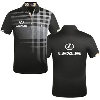 Topla rasprodaja pamuk Muška polo majica kratkih rukava Lexus s logotipom automobila godišnje kvalitetna muška košulja kratkih rukava, градиентная košulja