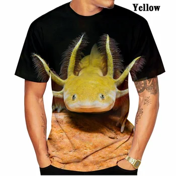 Topla rasprodaja! Najnovije majica sa 3D ispis životinja Аксолотль Godišnje Casual muške Zabavna modna majica Top