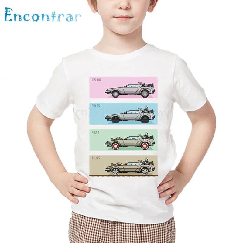 Modni print povratak u budućnost Delorean x 4 Dječje t-shirt Dječji Cool Ljetne Majice za dječaci/djevojčice Casual Odjeća,oHKP2260 Slika  0