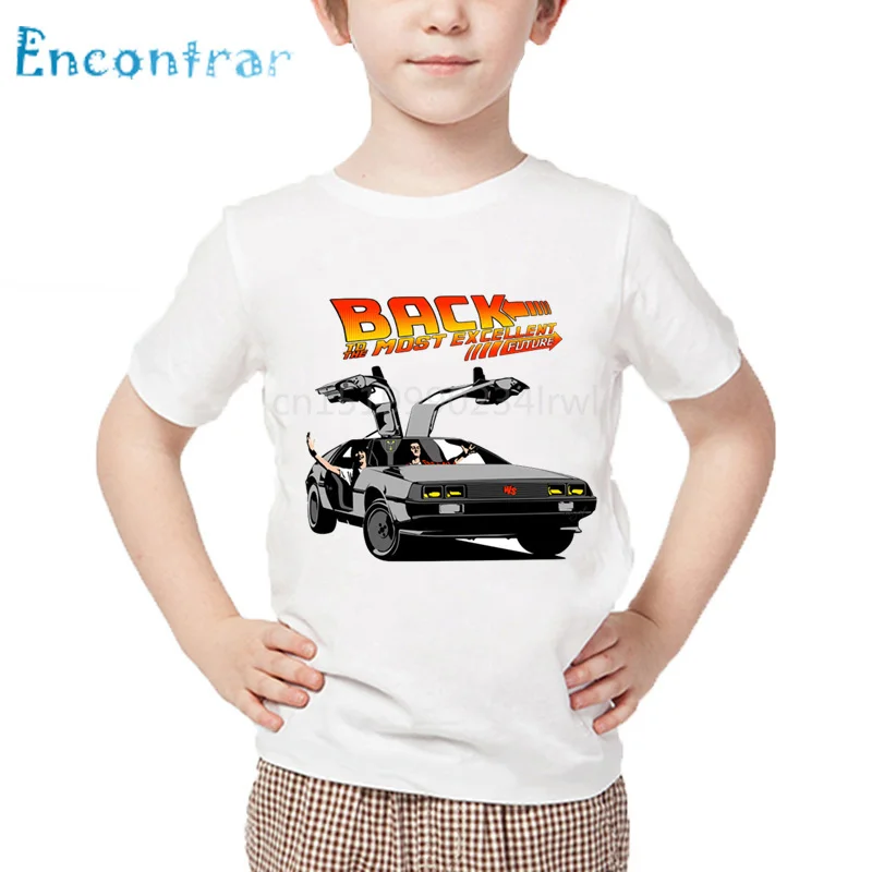Modni print povratak u budućnost Delorean x 4 Dječje t-shirt Dječji Cool Ljetne Majice za dječaci/djevojčice Casual Odjeća,oHKP2260 Slika  2