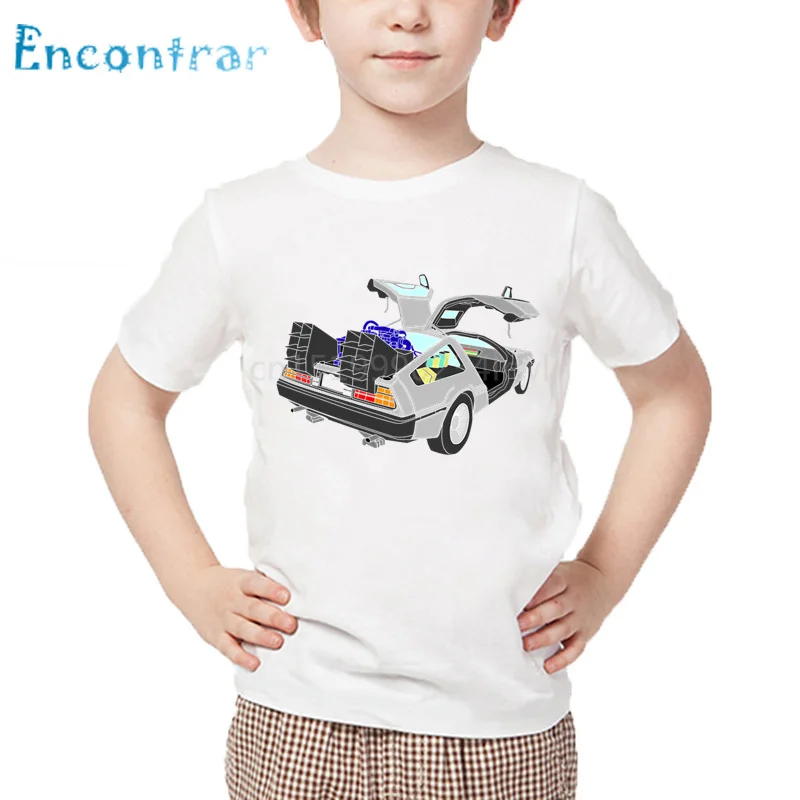 Modni print povratak u budućnost Delorean x 4 Dječje t-shirt Dječji Cool Ljetne Majice za dječaci/djevojčice Casual Odjeća,oHKP2260 Slika  4