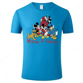 2021 New Mickey Mouse Muška t-shirt Smiješno Crtani Anime Majica sa po cijeloj površini Godišnje хлопковая majica kratkih rukava Branded majica Camisa Hombre J125