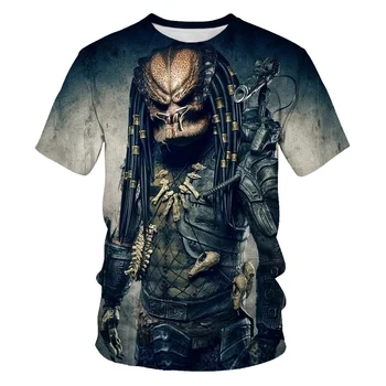 2021 Novi top 3D print Film Predator Muška Stranca ubojica Muška t-shirt Crtić majica Harajuku Muška i ženska majica