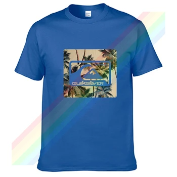 Quiksilver Odjeća za surfanje na Kokosovo stablo Ljetna majica sa po cijeloj površini Odjeća Popularna košulja, Pamučna majica Iznenađujuće kratkih rukava Jedinstvene majice unisex