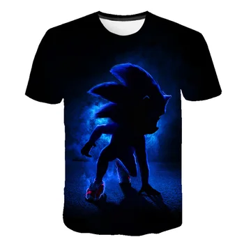 Dječja odjeća Ljetna majica kratkih rukava 3D мультяшный Sonic print Majica za dječake Vanjska odjeća za dječake-mlade Dječje majice t-Shirt